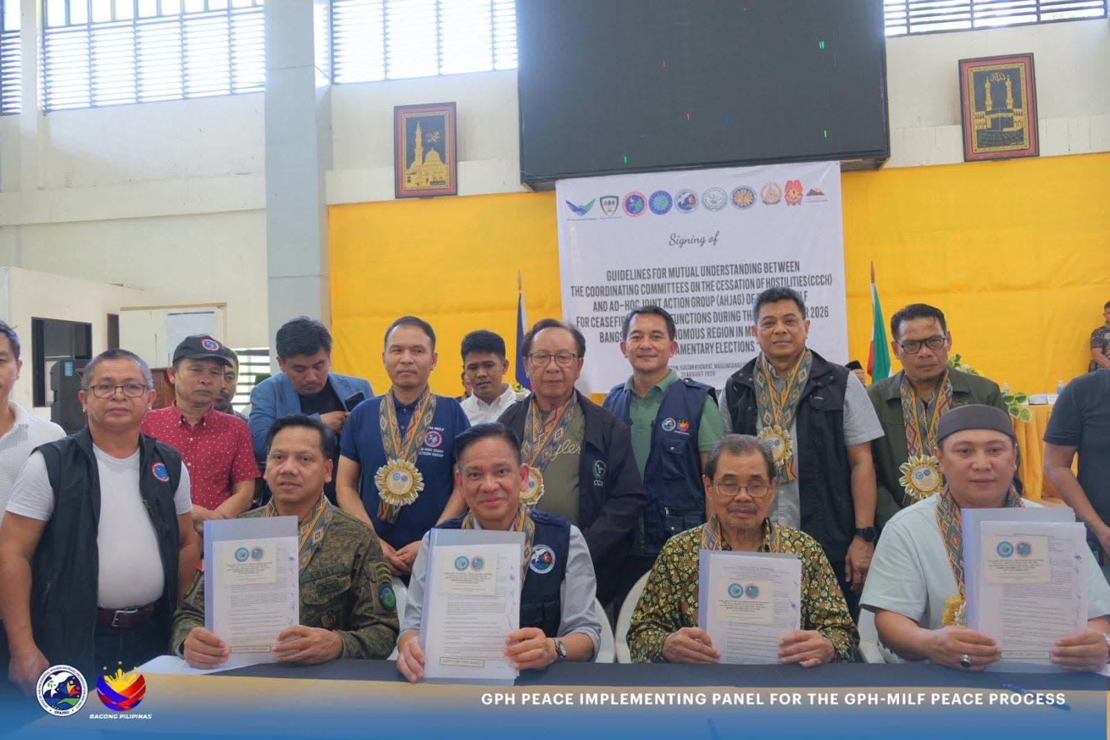 he Government of the Philippines (GPH) and Moro Islamic Liberation Front (MILF) Peace Implementing Panels signed on Monday, August 31, in Camp Darapanan, Sultan Kudarat,.